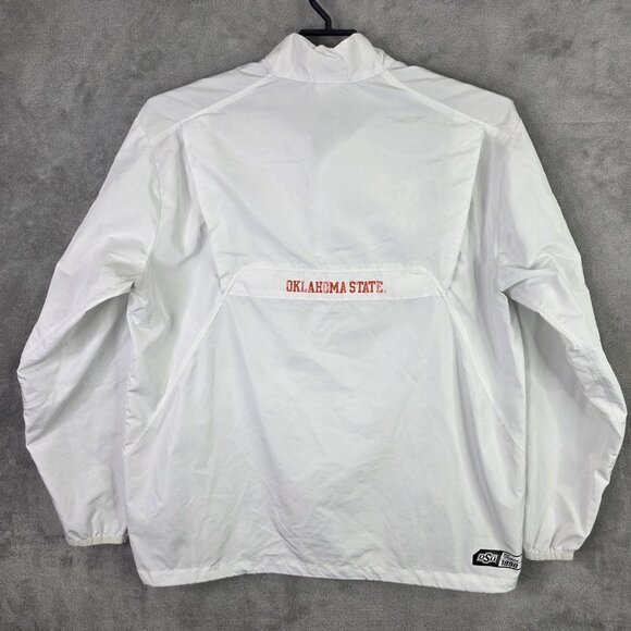 Mens Nike OSU Storm Fit White Pullover Jacket Oklahoma State Cowboys Polyester M - Picture 5 of 11